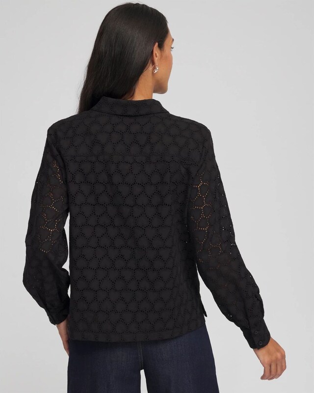 Heart Eyelet Shirt - image 3